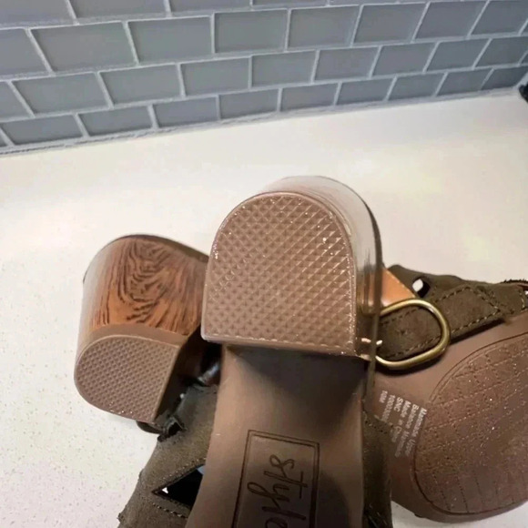 Style & Co Olive Suede Slingback Heels Size 10 - Picture 16 of 16